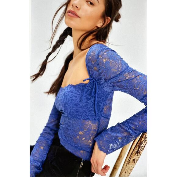 Free People Told You So Bodysuit Open Waters Size L - Picture 4 of 4